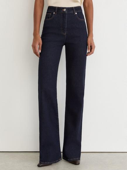 Reiss Andi Bootcut Jeans, Dark Blue, Dark Blue