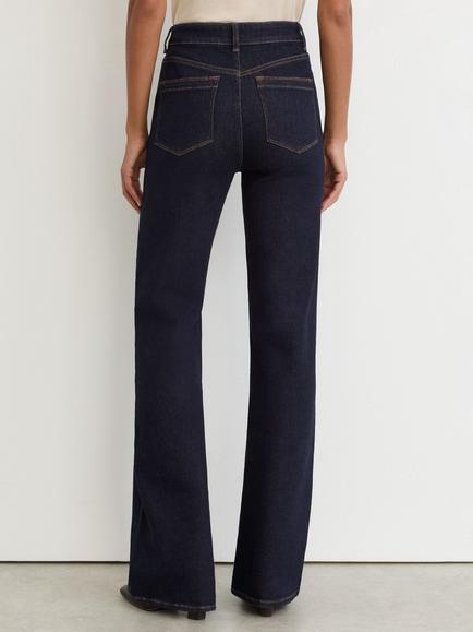 Reiss Andi Bootcut Jeans, Dark Blue - view 2, Dark Blue