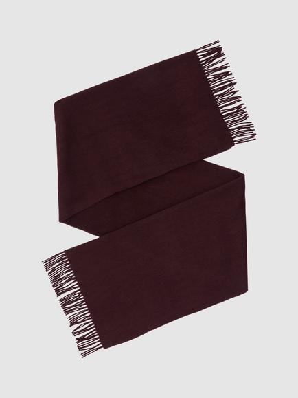 Reiss Picton Wool Rich with Cashmere Scarf, Khaki, Grape