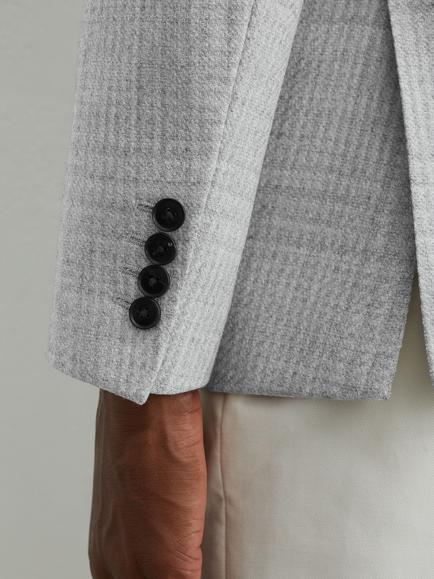Reiss Joe Single Breasted Blazer, Grey - view 2, Grey