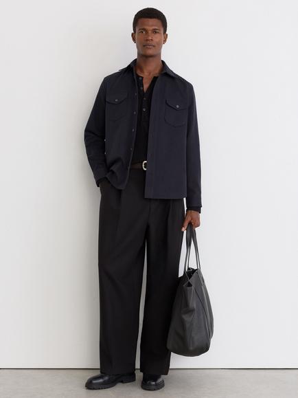 Reiss Astra Cotton Regular Fit Shirt, Navy, Navy