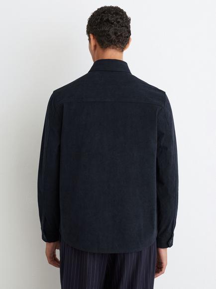Reiss Townie Regular Fit Fine-Wale Corduroy Shirt, Navy - view 2, Navy