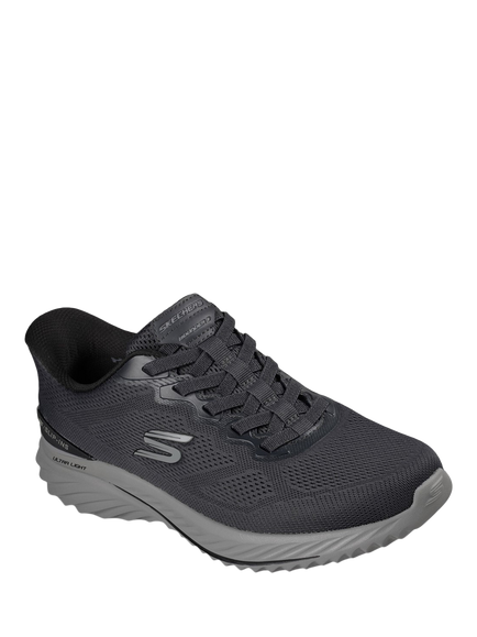 Skechers Bounder 3.0 Recurrence Hands Free Slip-ins Trainers, Black - view 2, Black
