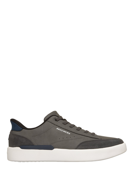 Skechers Verloma Radical Suede Slip-ins Relaxed Fit Trainers, Charcoal