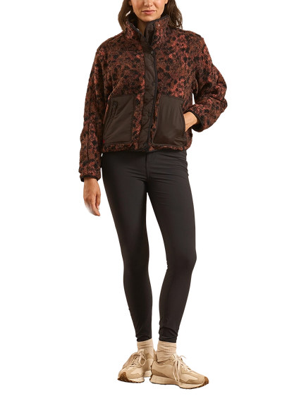 ACAI Campfire Quilted Fleece, Brown Multi, Brown Multi