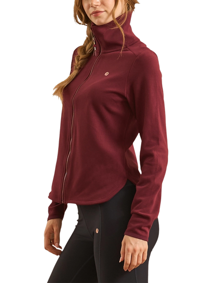 ACAI Endurasoft Full Zip Fleece - view 2, Burgundy