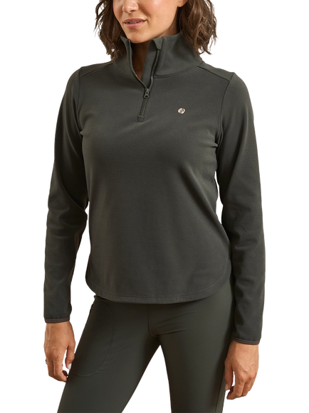 ACAI Endurasoft Quarter Zip Fleece - view 2, Forest Green