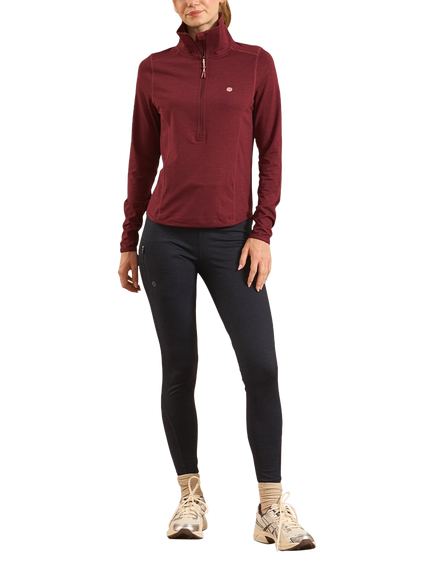 ACAI Freeform Quarter Zip Fleece, Burgundy, Burgundy