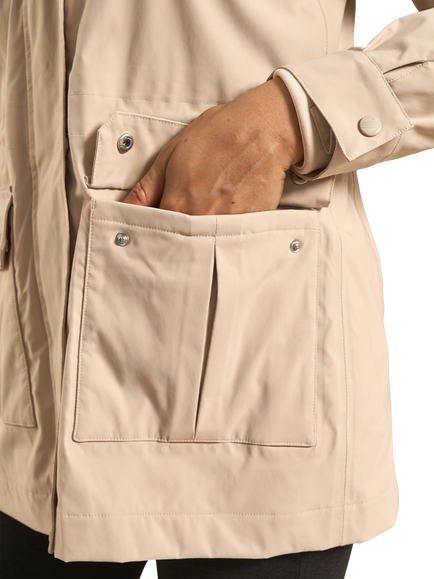 ACAI Women's River Waterproof Jacket - view 2, Almond Milk