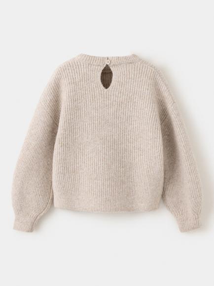 Mango Baby Cat Jumper, Taupe - view 2, Taupe