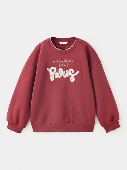 Mango Baby Slogan Sweatshirt, Cherry, Cherry