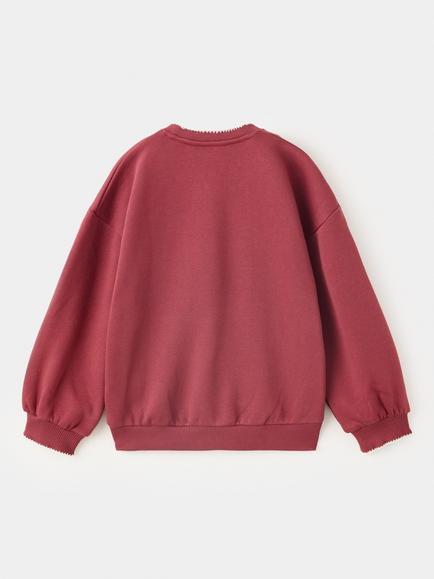 Mango Baby Slogan Sweatshirt, Cherry - view 2, Cherry