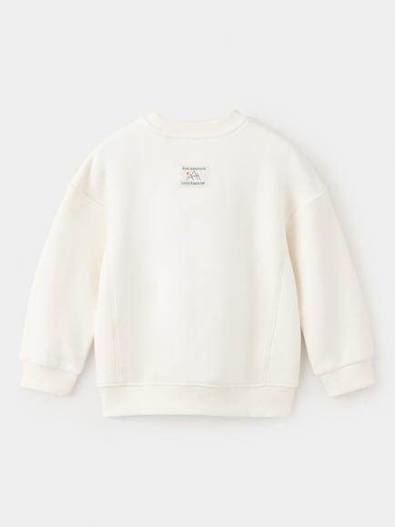 Mango Kids' Relaxed Crew Neck Graphic Print Sweatshirt, Aqua - view 2, Aqua