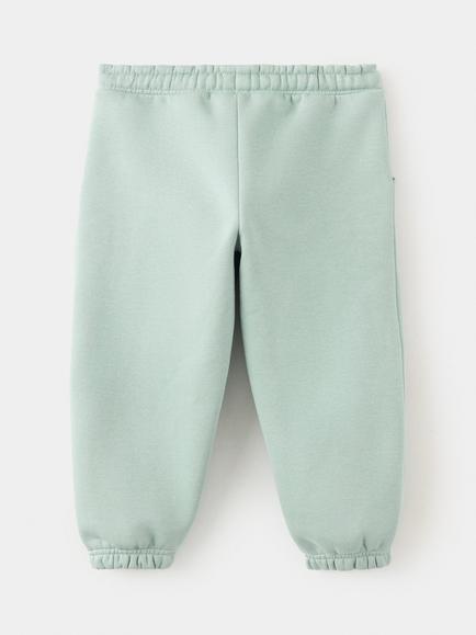 Mango Kids' Cuffed Joggers, Pastel Green - view 2, Pastel Green