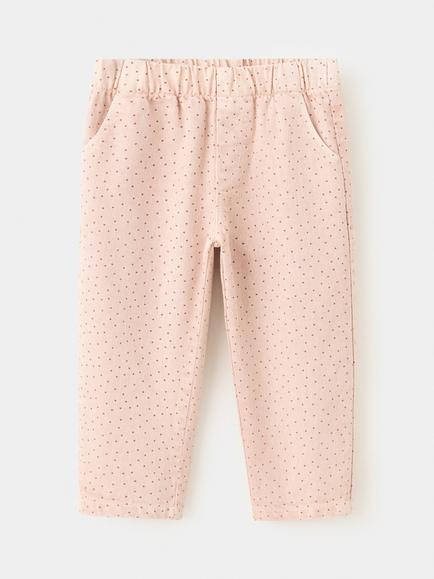 Mango Kids' Mid Rise Pull On Trousers, Pastel Pink, Pastel Pink