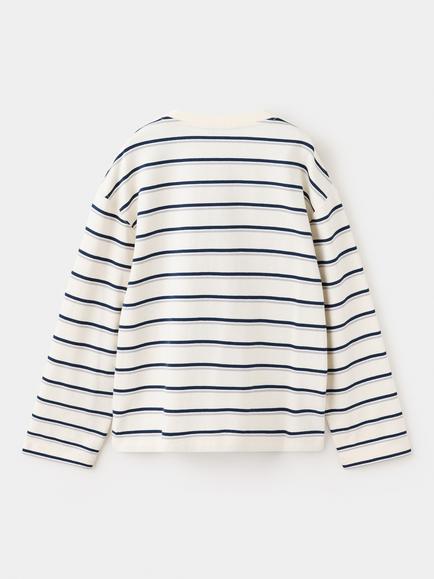 Mango Kids' Mariner Oversized Crew Neck T-Shirt, Off White - view 2, Off White