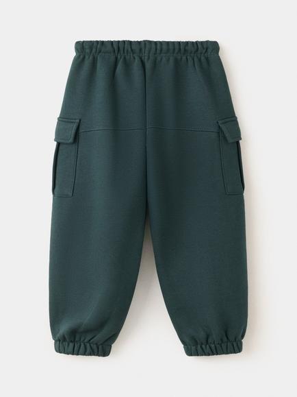 Mango Kids' Joggers, Bottle Green - view 2, Bottle Green