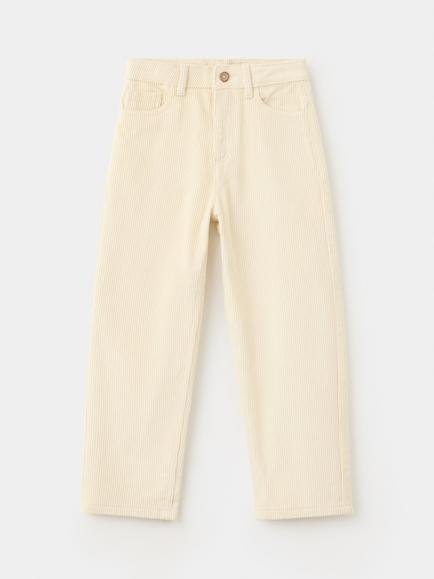 Mango Kids' Mid Rise Corduroy Jeans, Raw - view 2, Raw