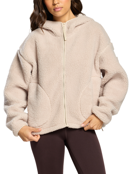 Gym+Coffee Industry Fleece Full Zip Hoodie, Neutral, Neutral
