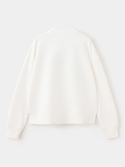 Mango Kids' Crew Neck Sweatshirt, Off White - view 2, Off White
