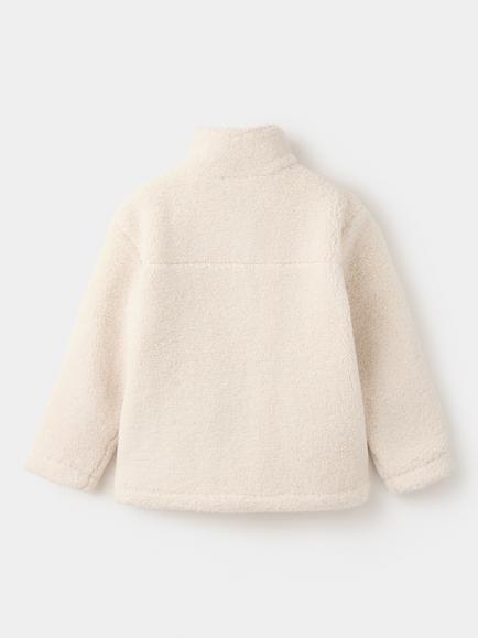 Mango Kids' Teddy Coat, Raw - view 2, Raw