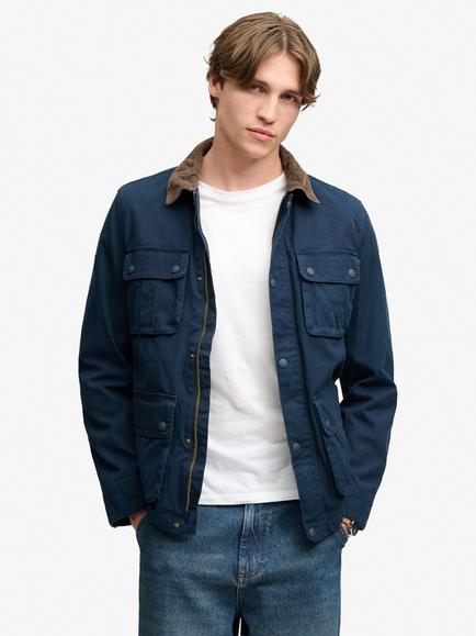 Superdry Preppy Burford Utility Jacket, Eclipse Navy, Eclipse Navy