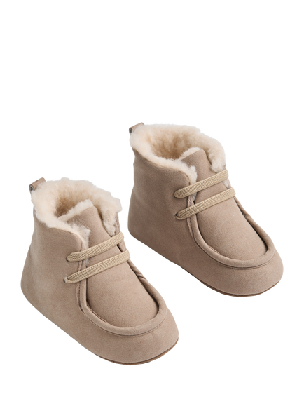 WHEAT Baby Mae Booties, Portabella - view 2, Portabella