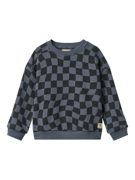 WHEAT Kids' Cotton Blend Sandro Sweatshirt, Navy Blue, Navy Blue