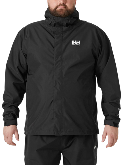 Helly Hansen Men's Seven J Waterproof Jacket, Black