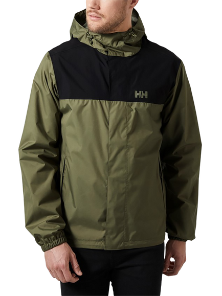 Helly Hansen Men's Vancouver Waterproof Rain Jacket, Green