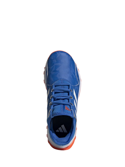 adidas Kids' Hockey Youngstar Trainers - view 2, Blue/White/Orange