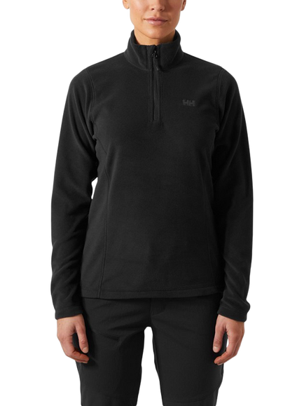 Helly Hansen Daybreaker Half Zip Fleece, Black, Black