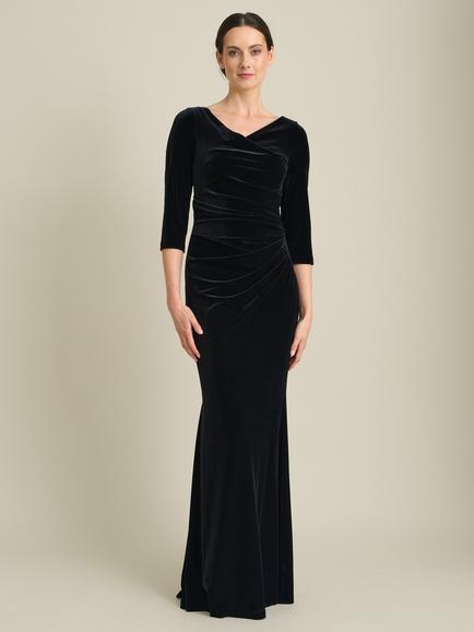 Gina Bacconi Classic Maxi Dress, Black, Black