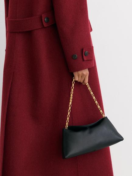 Reiss Alara Wool Blend Coat, Red - view 2, Red