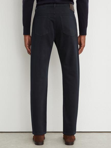 Reiss Sunset Cotton Stretch Garment Dyed Slim Fit Jeans - view 2, Washed Blue
