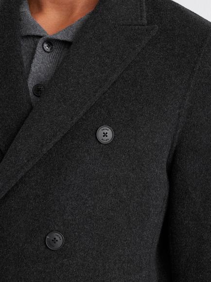 Reiss Dusk Wool Blend Overcoat, Charcoal Grey - view 2, Charcoal Grey