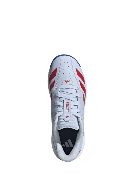 adidas Kids' Howzat Spikeless Lace-Up Trainers, Sky/Ruby/Blue - view 2, Sky/Ruby/Blue