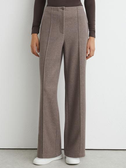 Reiss Layla Soft Jersey Trousers, Fawn Brown, Fawn Brown