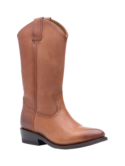 Frye Billy Pull On Leather Western Boots - view 2, Cognac