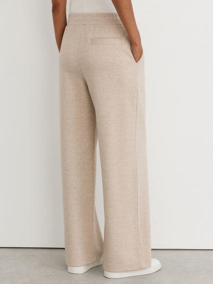 Reiss Sylvie Textured Herringbone Joggers, Neutral - view 2, Neutral