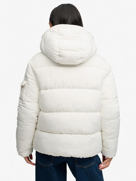 Superdry Premium Ripstop Puffer Jacket, Off White - view 2, Off White