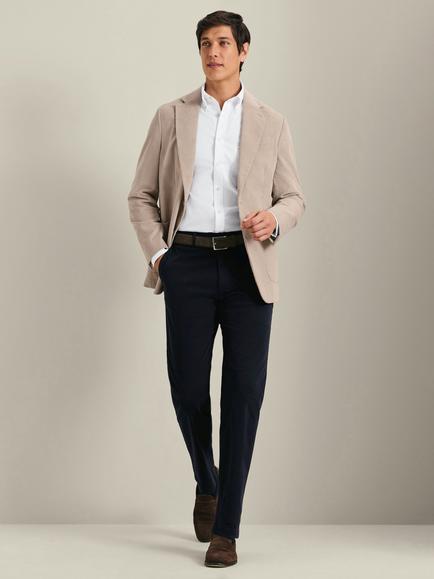 Charles Tyrwhitt Corduroy Slim Fit Blazer, Stone - view 2, Stone