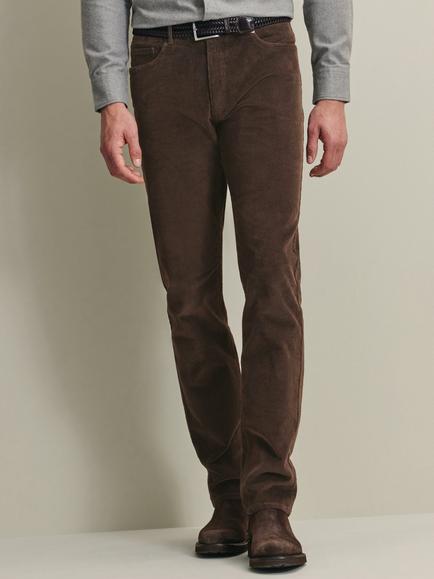 Charles Tyrwhitt Cotton Rich Stretch Cord 5 Pocket Trousers, Chocolate Brown