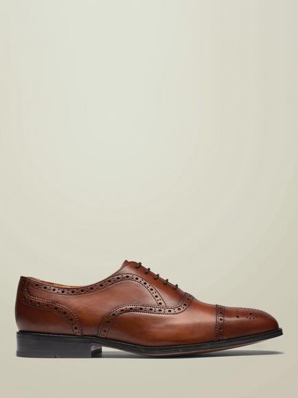 Charles Tyrwhitt Leather Oxford Shoes, Chestnut Brown, Chestnut Brown