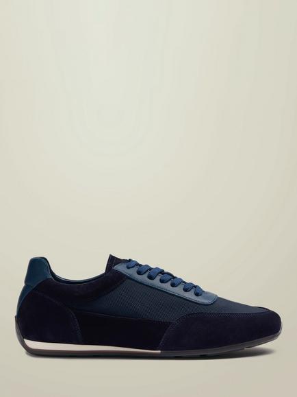 Charles Tyrwhitt Smart Suede Leather Trainers, Navy, Navy