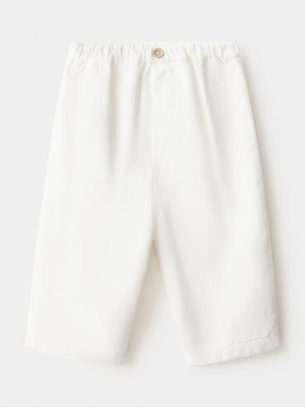 Mango Baby Relaxed Fit Trousers, Off White, Off White