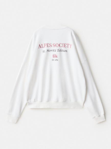 Mango Kids' Long Sleeve Printed Hoodie, Off White - view 2, Off White