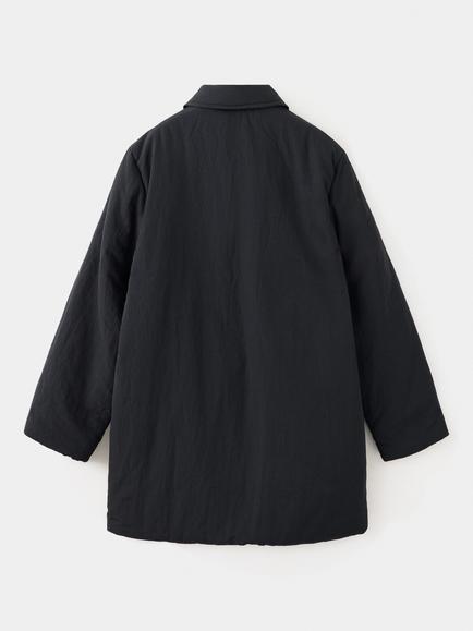 Mango Kids' Long Sleeve Collared Padded Coat, Black - view 2, Black