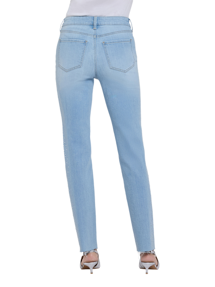 NYDJ Sheri High Rise Slim Straight Jeans, Alyssum - view 2, Alyssum