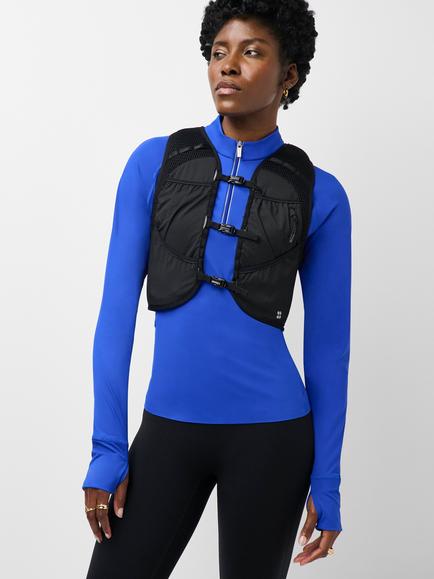 Sweaty Betty Runner's High Multi-Pocket Vest, Black, Black